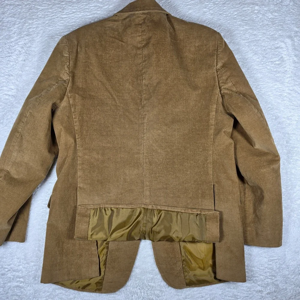 Brooks Brothers Regent Fit Mens 42R Beige Stretch Corduroy L/S Button Up Blazer